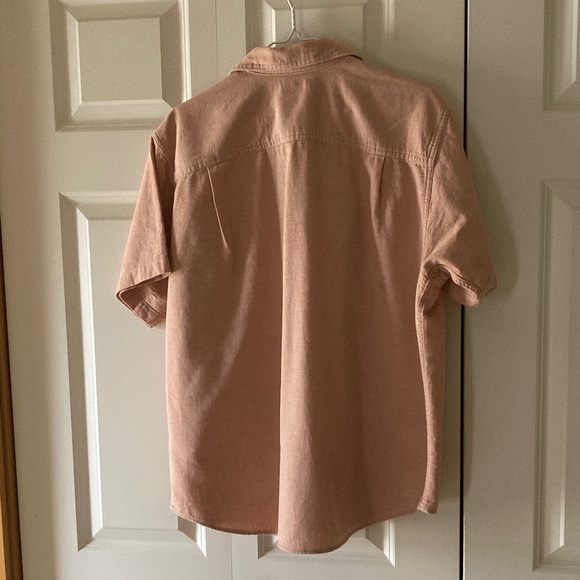 L.L. Bean womens 100% cotton short sleeve button down shirt Made in USA Large - Picture 2 of 8